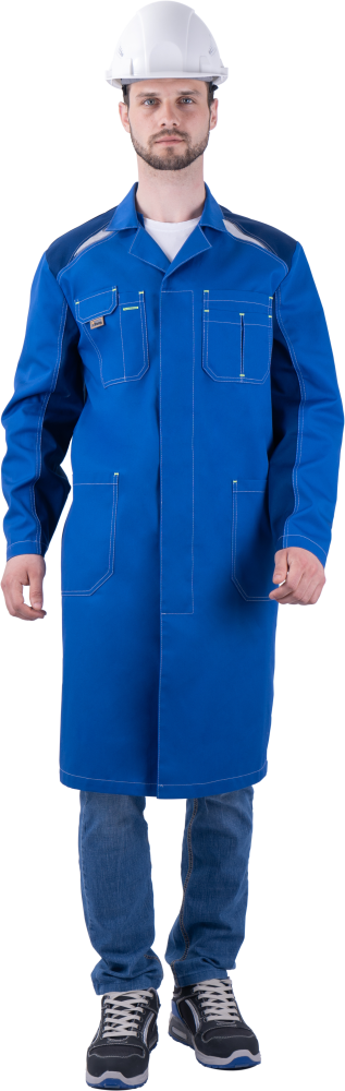 Халат ТУРБО SAFETY летний, василек-синий – 1