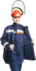 Куртка - накидка 52 кал/см2 из огнезащитной ткани WORKER