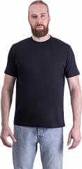 Футболка короткий рукав 160 г/м2, черная