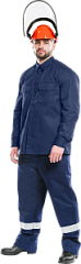 Куртка - рубашка Рт 640W 13,1 кал/см2 из огнезащитной ткани WORKER василек
